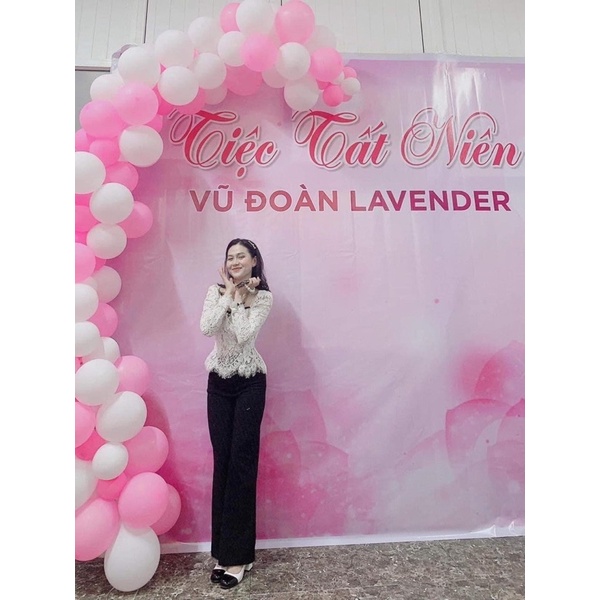 Áo ren tiểu thư cổ vuông