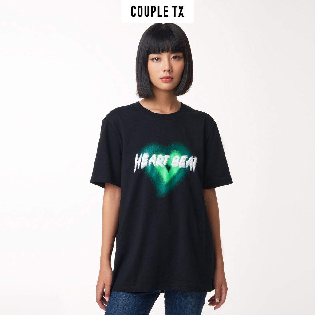 Áo Thun Nữ Couple TX In Graphics Heart Beat WTS 2241