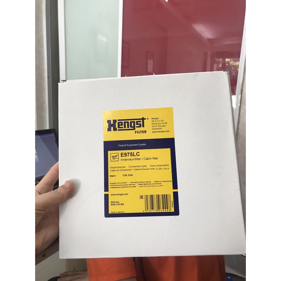 E975LC - E3997LB Lọc điều hoà  Hengst cho xe Vinfast VF8,  HYUNDAI, KONA, TUCSON, LEXUS, NISSAN, ISUZU, Santafe 2021-