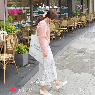 [ORDER]  Chân váy dáng dài chấm bi đuôi cá