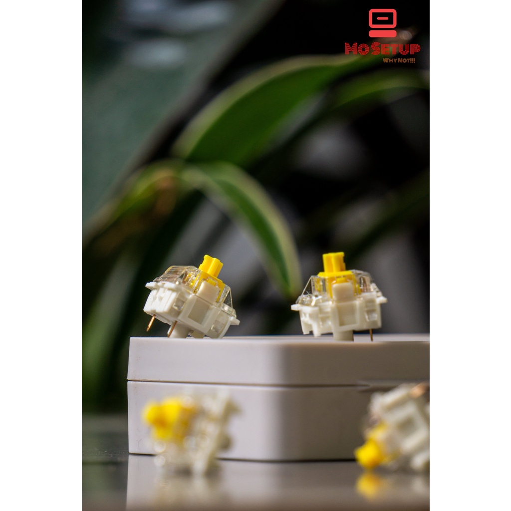 Switch phím cơ chính hãng GATERON G-Pro Yellow - 3 PIN thông dụng với tất cả các dòng KIT phím cơ có Hotswap
