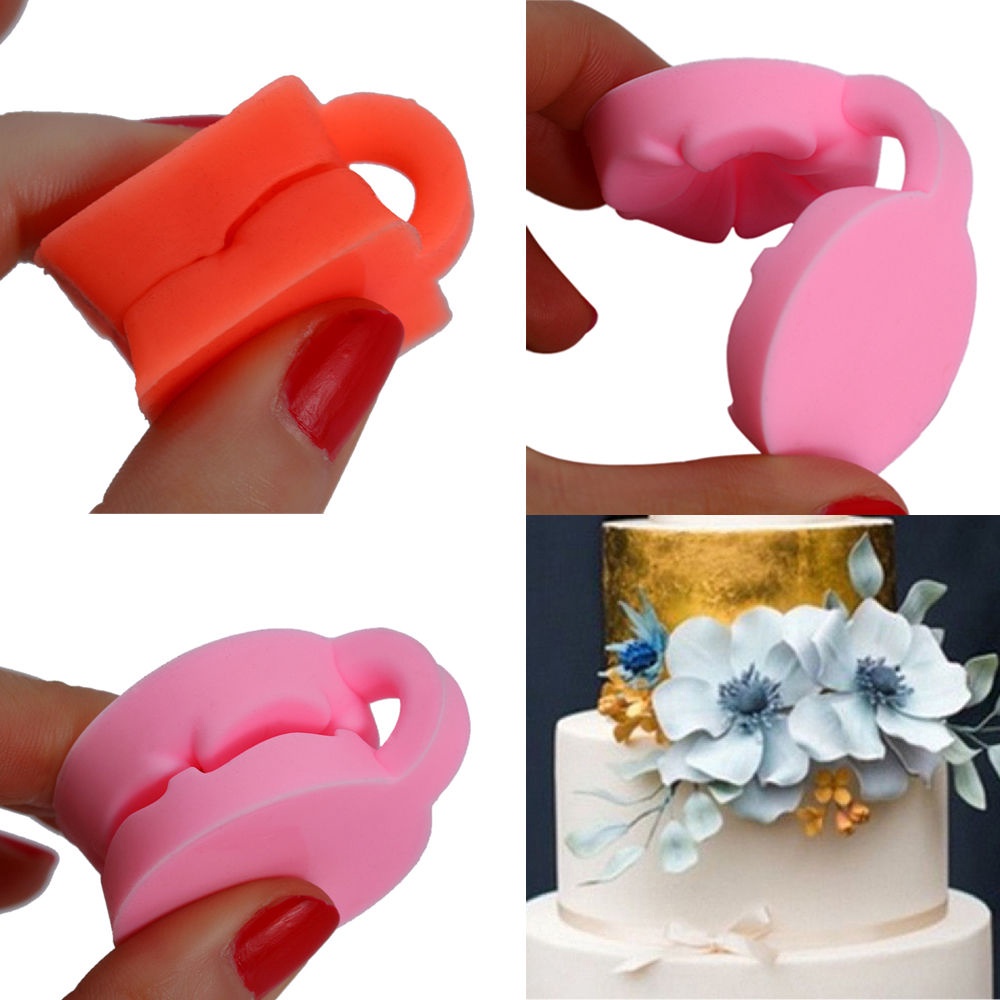 Khuôn Silicone Làm Bánh Donut / Muffin / Cupcake Hình Hoa / Tròn 3D DIY