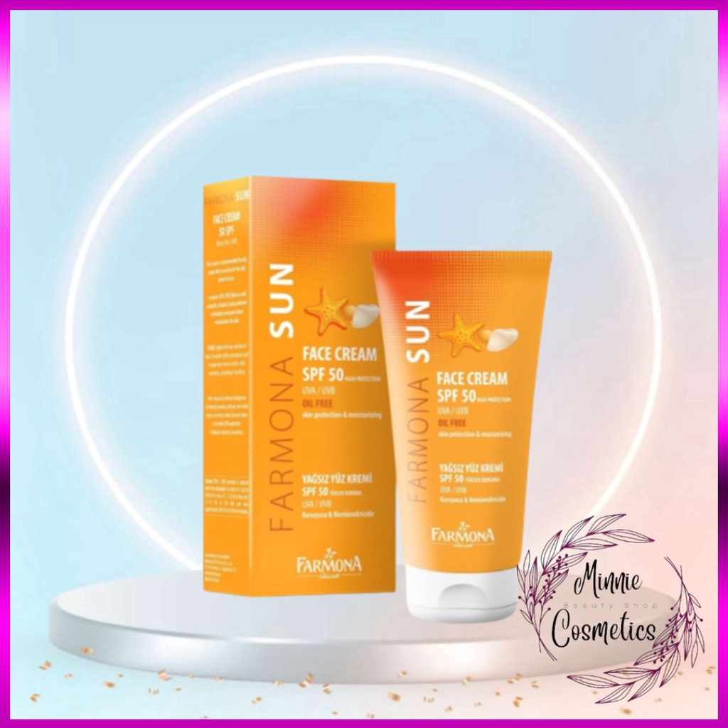 Kem chống nắng FARMONA SUN FACE CREAM SPF 50 OIL FREE 50ml chuyên dành cho da dầu mụn 5.0