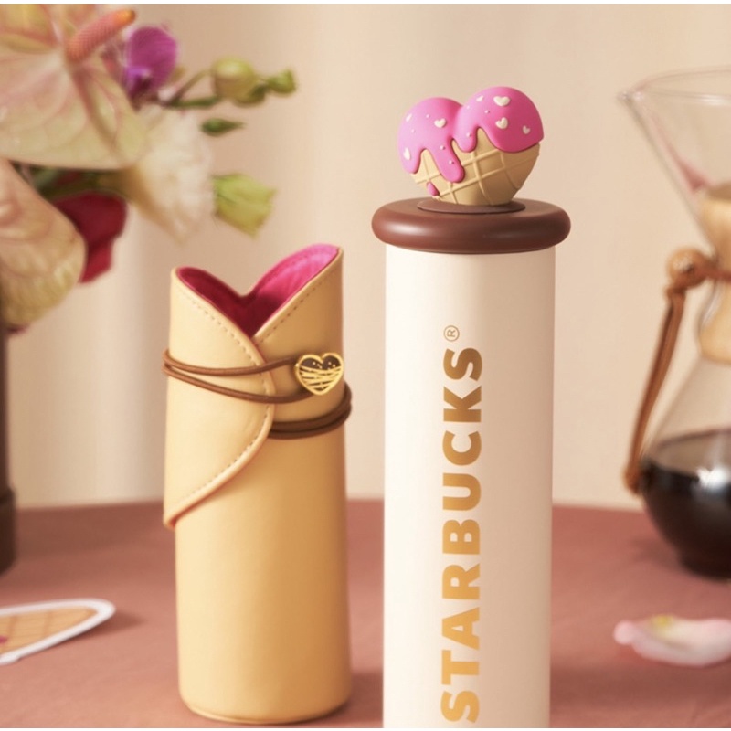 Bình giữ nhiệt Starbuck kèm túi trái tim giữ nhiệt phiên bản dành riêng cho mùa Valentine