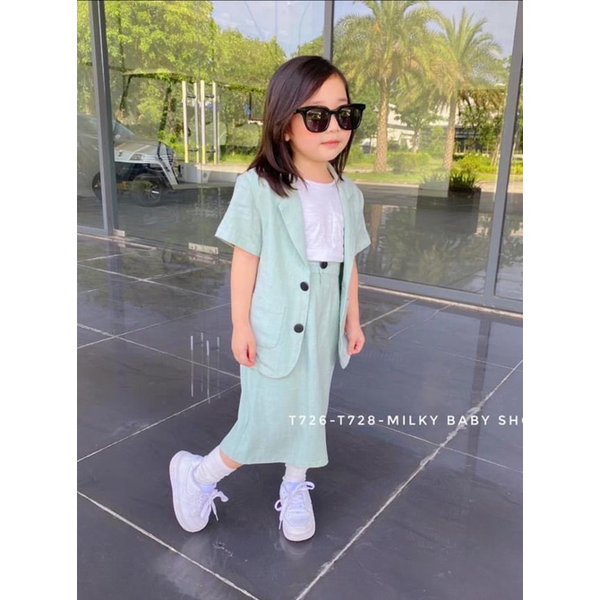 Rập Giấy 30125 - Set Blazer tay ngắn, Chân váy midi maxi