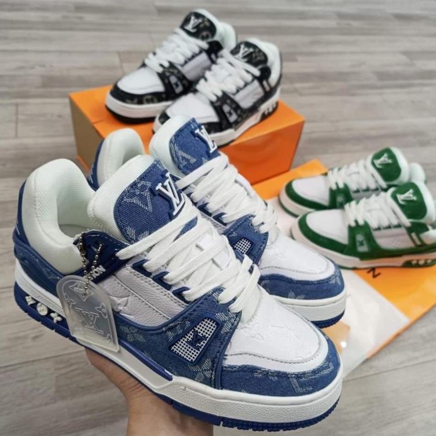 Giày Louis Vuitton Trainer Black White,Giày LV Trainer HÀNG CAO CẤP