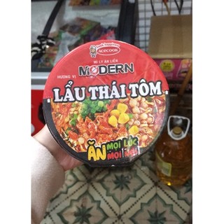 Linhmart- Mì Tôm Modern Ăn Liền Các Vị Dạng Ly