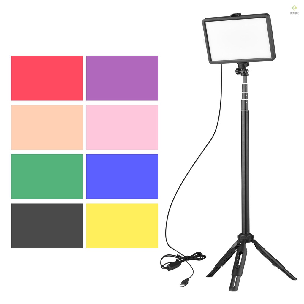 Đèn LED USB 1 * Đèn LED 3200K-5600K + 1 Chân Tripod Có Thể Mở Rộng Hỗ Trợ Quay Video