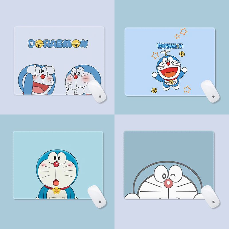 Tấm Lót Chuột Máy Tính Dày Dặn Họa Tiết Hoạt Hình Doraemon Dễ Thương