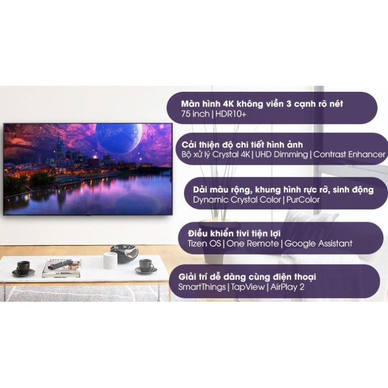 Smart Tivi Samsung UA85AU8000 4K 85 inch | 85AU8000 | UA85AU8000KXXV- Mới Full Box | BigBuy360 - bigbuy360.vn