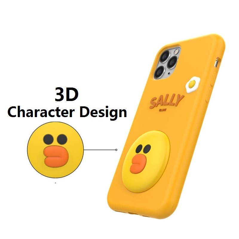 LINE FRIENDS Ốp Điện Thoại Silicon Mềm Hình Gấu Nâu Cony Sally 3D Cho iPhone 14 Pro Max 14 Plus 13 Pro Max 12 Pro Max 12 Pro 11 Pro Max 11