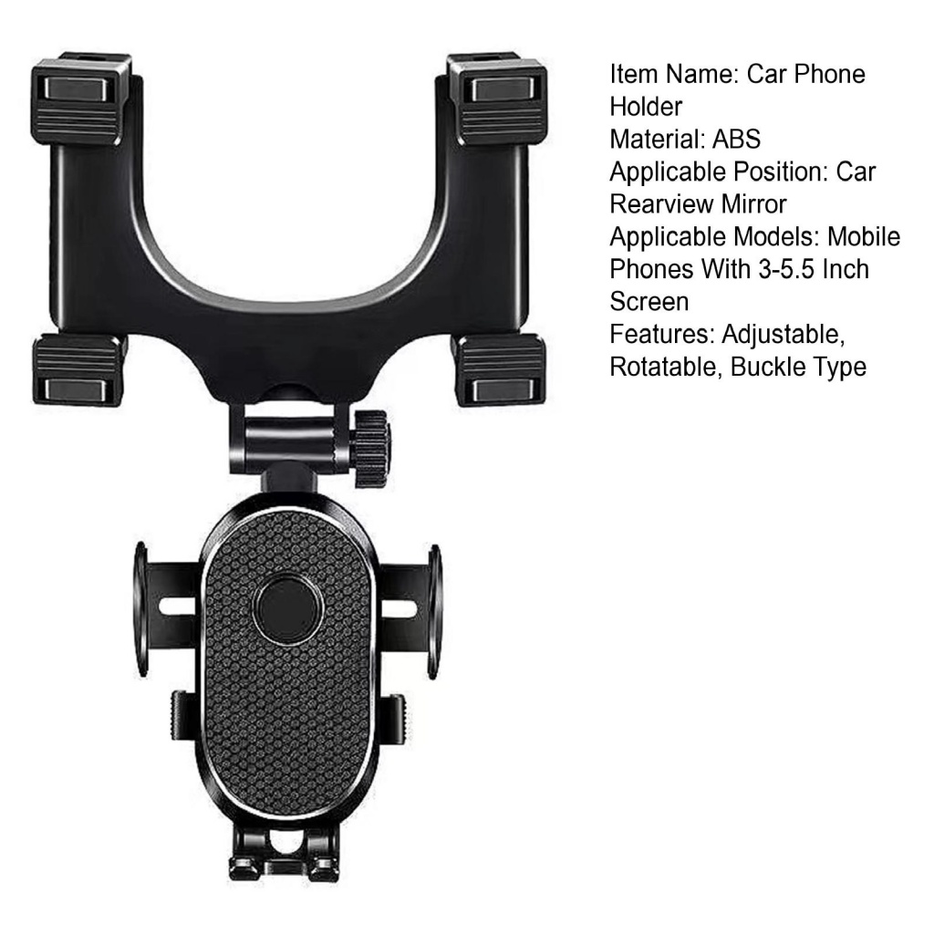 Giá Đỡ Điện Thoại / Gương Chiếu Hậu Tự Động Xoay Không Chặn Khóa Có Thể Điều Chỉnh Hình Hoa Hướng Dương Cho Xe Hơi