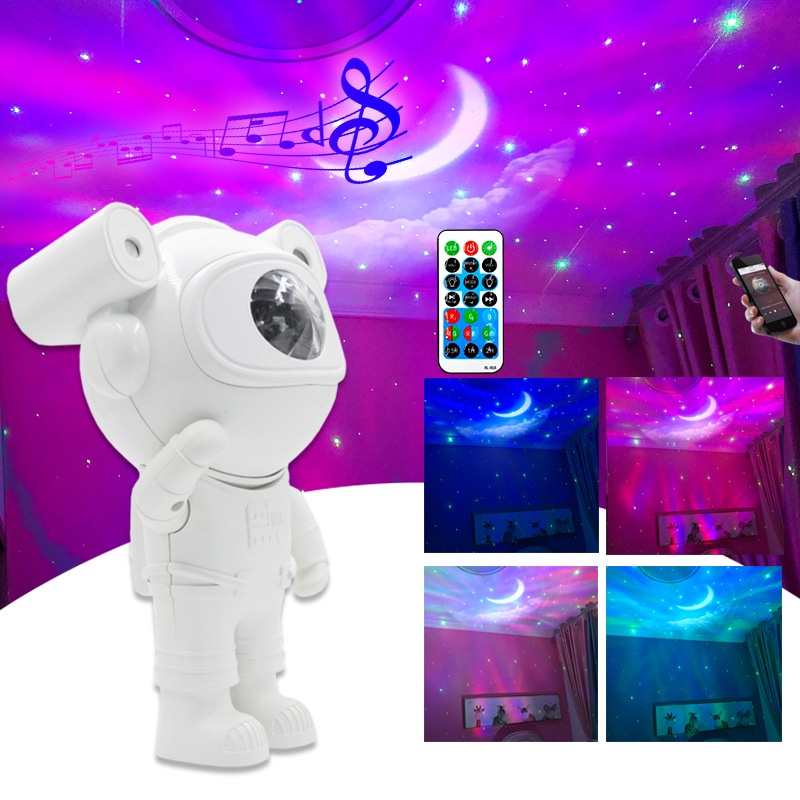 Đèn Phi Hành Gia Galaxy Chiếu Sao Thiên Hà Trang Trí Phòng Decor Phòng Làm Việc, Phòng Ngủ Có Ánh Sáng Laze Cực Ngầu