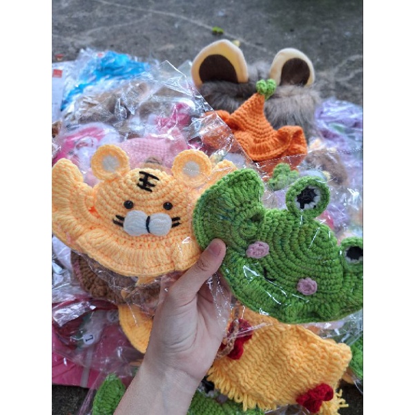 Mũ nón len handmade hổ vàng siêu xinh