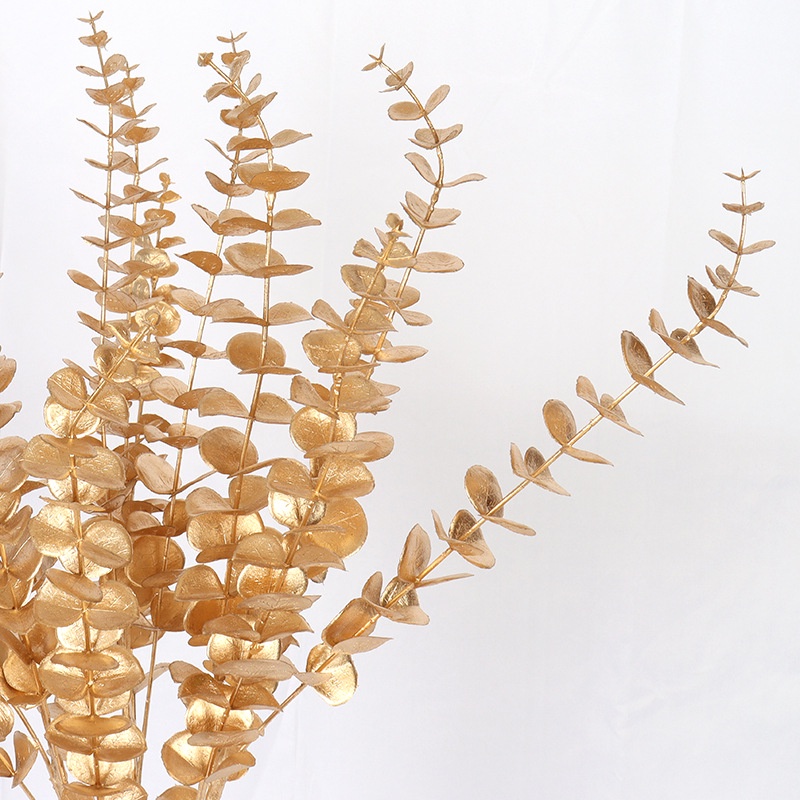 Cây Khuynh Diệp Vàng Nhân Tạo Để Bàn Trang Trí Phòng Khách / Tiệc Cưới