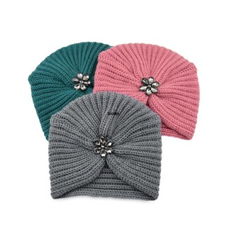 Mũ Len Beanie Đính Hoa Đá Pha Lê