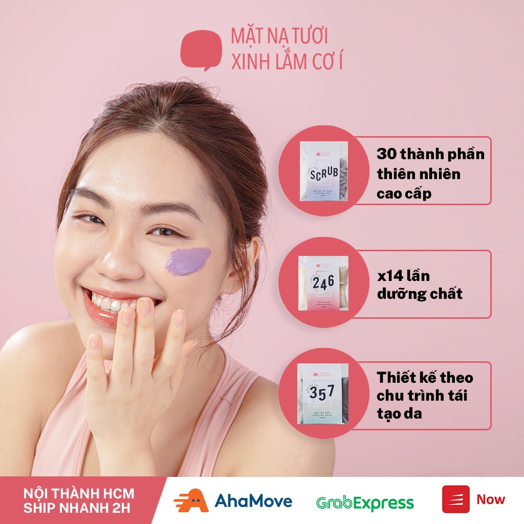 Sample Mặt nạ dưỡng ẩm Tochaholic dạng bột cao cấp mịn màng sảng khoái - Mặt Nạ Tươi