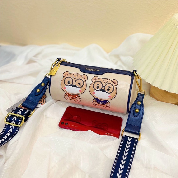 Túi Đeo Chéo Vai Hình Gối "BillBear" Dễ Thương Dây Bản Rộng Thời Trang Mới Dành Cho Cặp Đôi