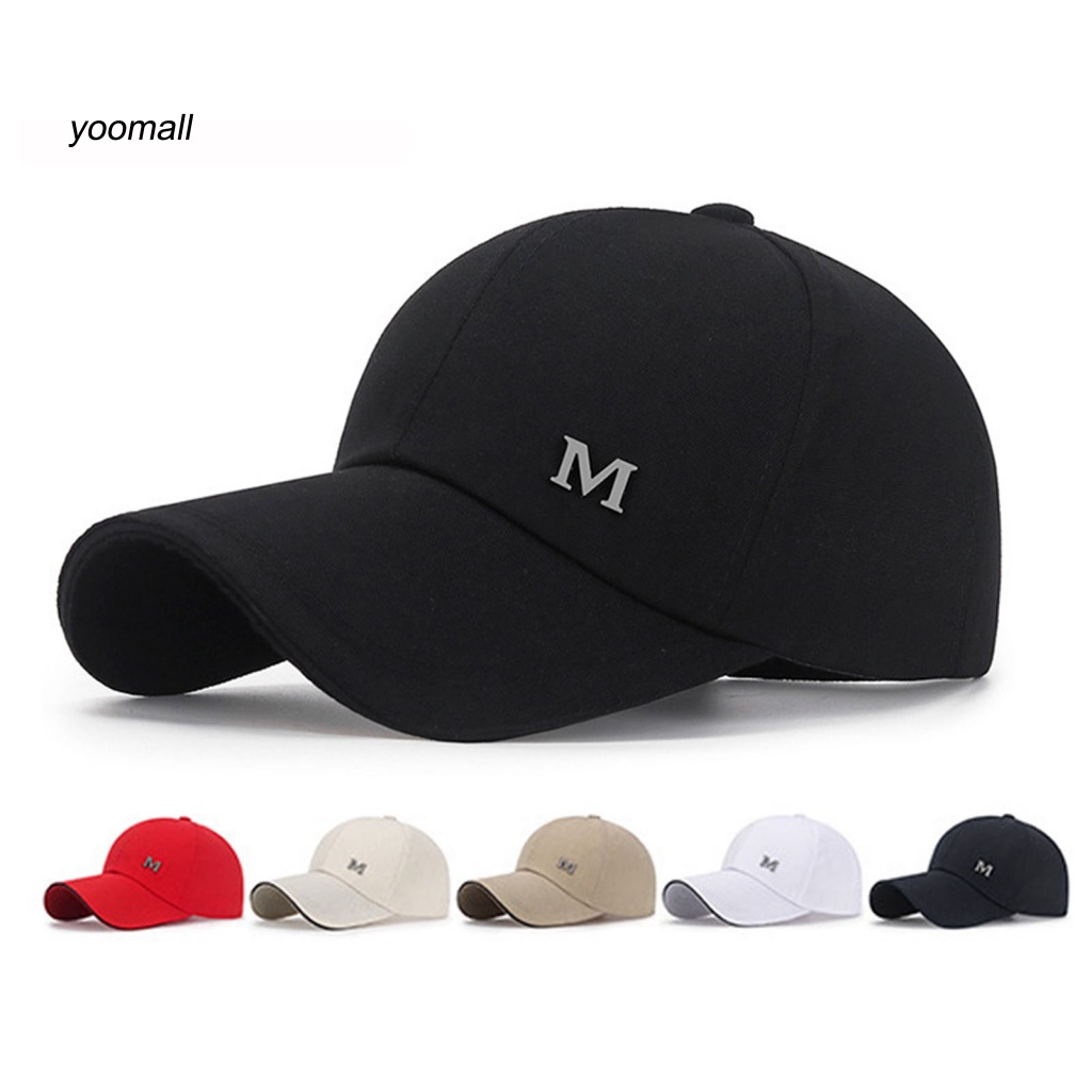 / Yo / Mũ Lưỡi Trai Điều Chỉnh Được Màu Trơn Trang Trí Mùa Hè Dành Cho Nam