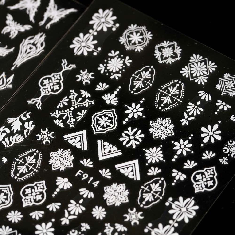 Miếng Dán Trang Trí Móng Tay Hình Bướm Phong Cách Bohemia