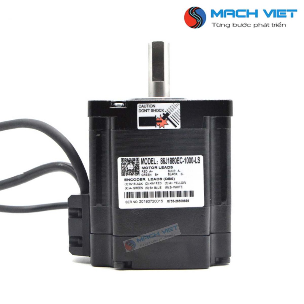 Bộ động cơ Hybrid Servo Hãng JMC 4.5Nm 86J1880EC-1000 và driver điều khiển 2HSS86H