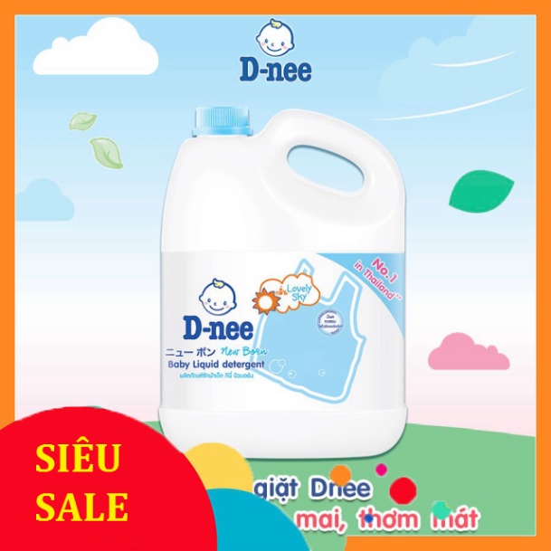 Nước Giặt Dnee 3L Chính Hãng Đại Thịnh - Nước Giặt Thái Lưu Hương Lâu An Toàn Cho Da
