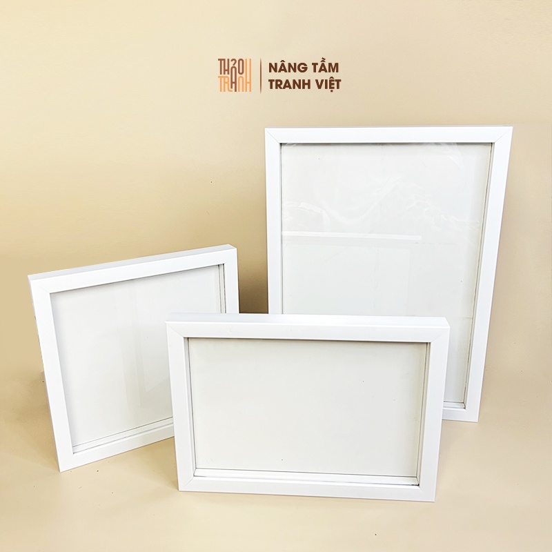 Khung Hộp 3D-Khổ A3-Sâu 1.5cm-Khung Tiêu Bản Trưng Bày Đồ Vật Trang Trí Treo Tường