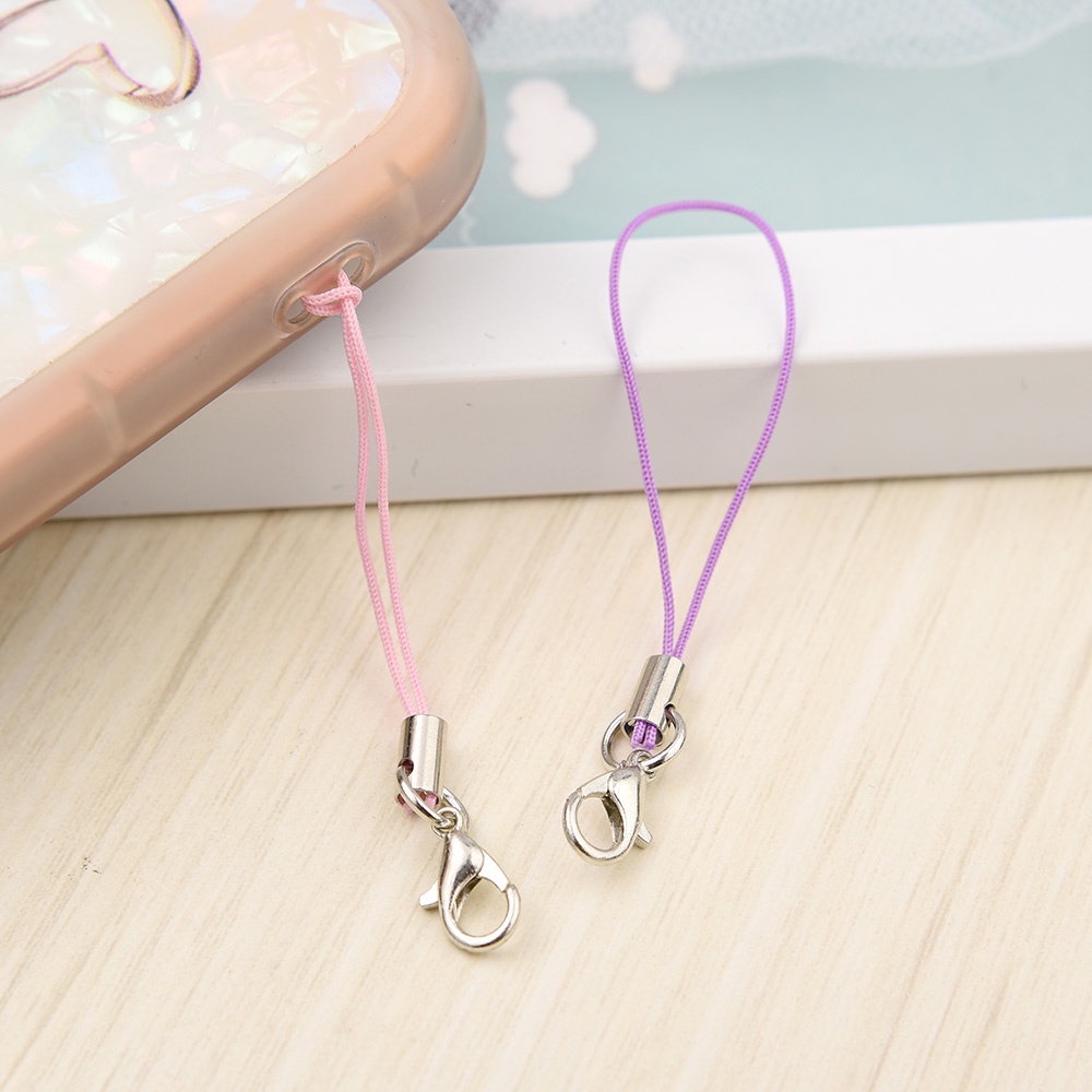 Dây Treo Điện Thoại / Móc Khóa Mini Nhiều Màu Sắc Dùng Làm Đồ Trang Sức DIY