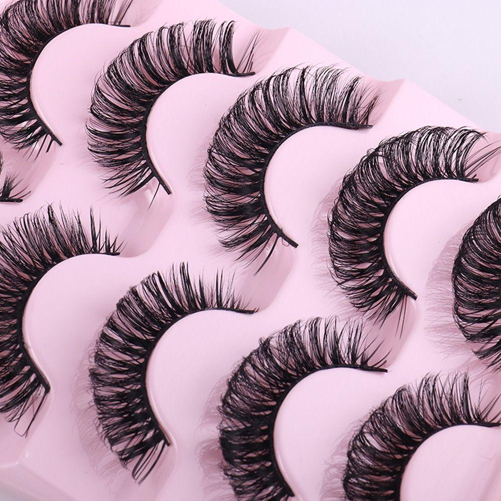 JUNE Lông Mi Giả Uốn Xoăn Trang Điểm