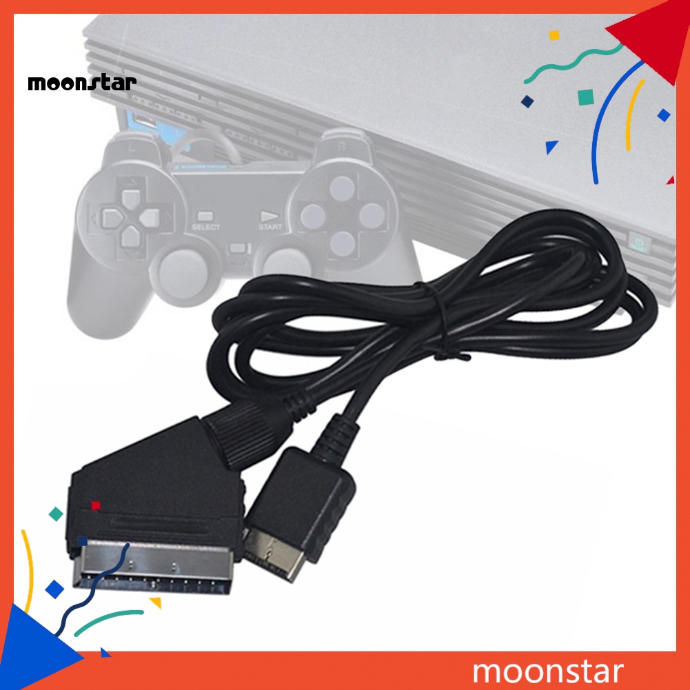 Dây Cáp Kết Nối 1.8m RGB Scart TV AV Cho Sony Playstation PS2 3