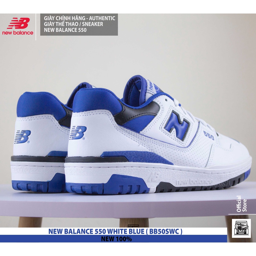Giày New Balance 550 WHITE BLUE  - AUTHENTIC 100%