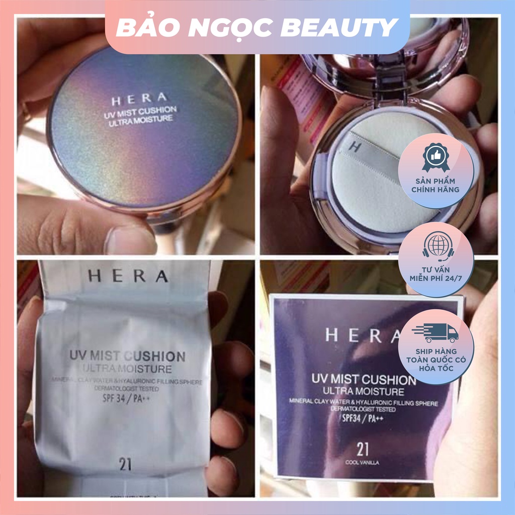 Phấn nước Hera UV Mist Cushion Ultra Moisture (kèm lõi thay)