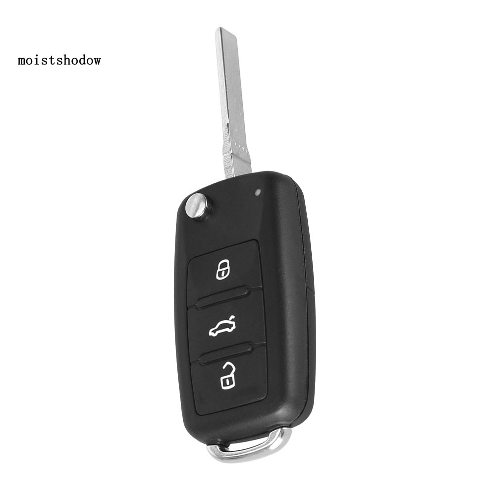 Vỏ Bảo Vệ Chìa Khóa Điều Khiển Từ Xa 3 Nút Cho Xe Hơi Tiguan Golf Sagitar Polo MK6