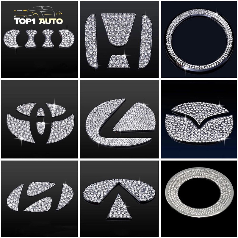 Đính đá logo vô lăng các hãng sang trọng cao cấp P044