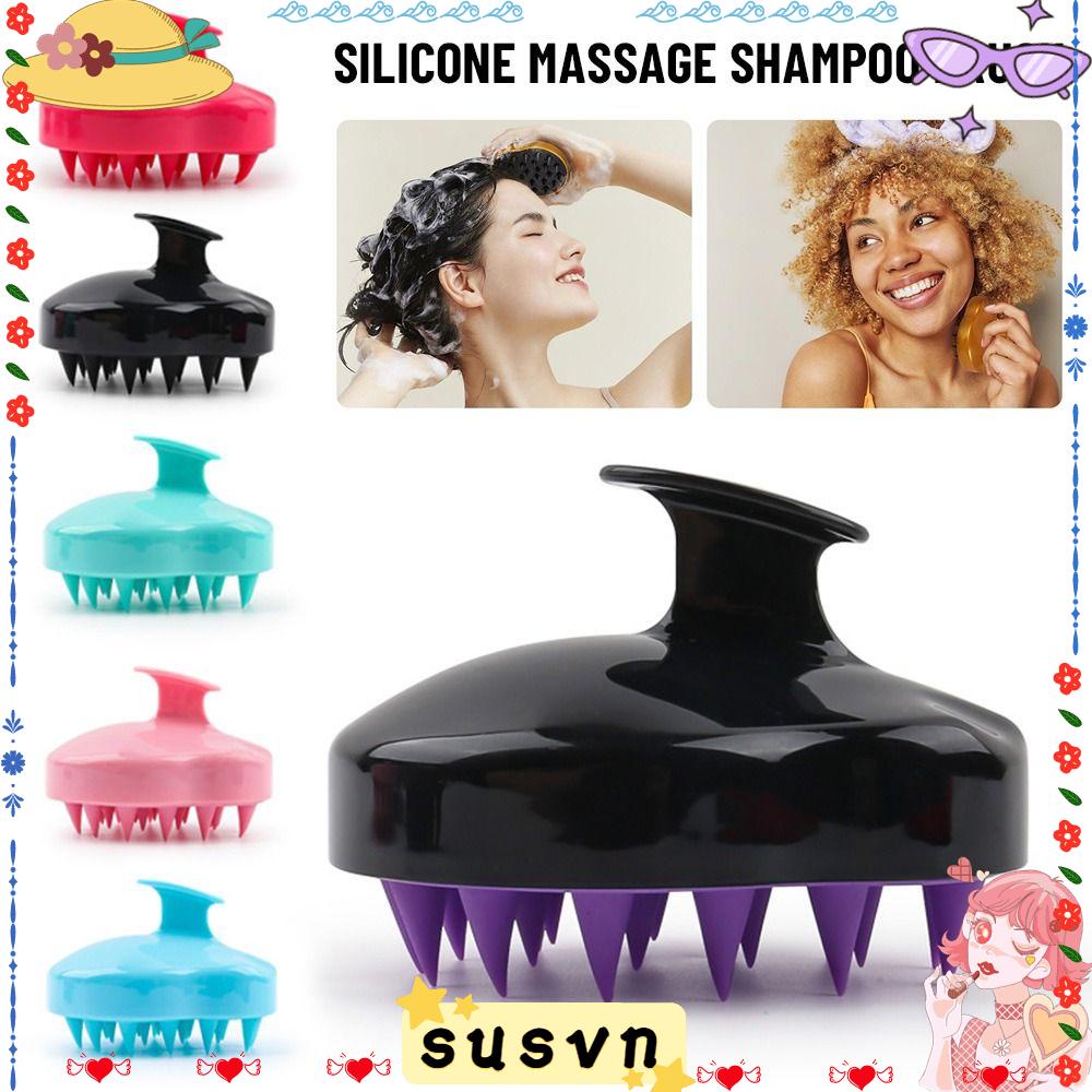 Dầu Gội Đầu Massage Da Đầu Bằng Silicone Tiện Lợi