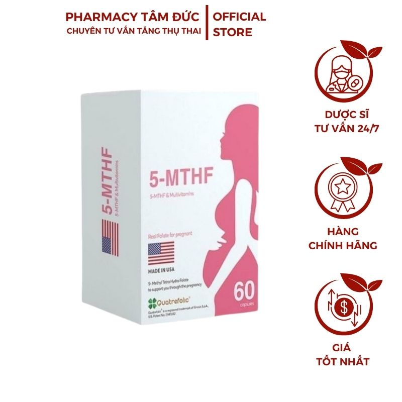 5-MTHF Bổ bà bầu -dành cho gen đông máu - Nhà Thuốc Tâm Đức