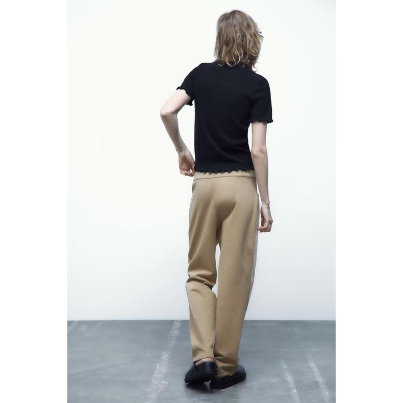 Zara Áo Thun Mềm Cổ Tròn Ngắn Tay Thời Trang Mùa Hè 4770017