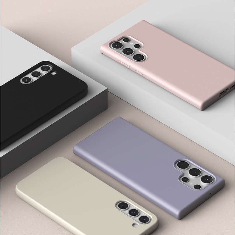 Ốp silicon Hình Hoa Oải Hương Hồng / Đen Cho Galaxy S23 Series / S23 + Ultra Plus