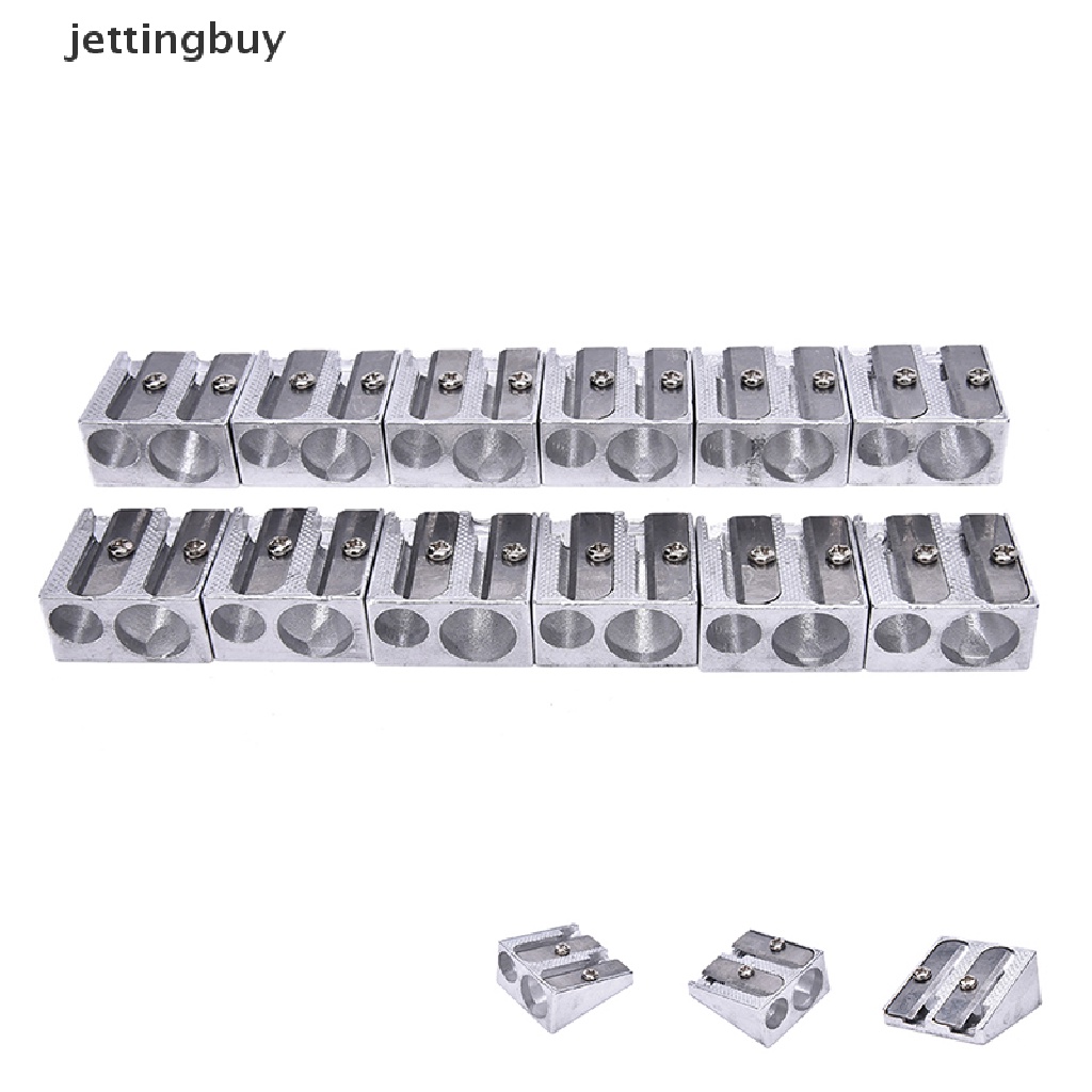 Bộ 3 Đồ Gọt Bút Chì Bằng Kim Loại Hai Lỗ Cho Văn Phòng / Trường Học