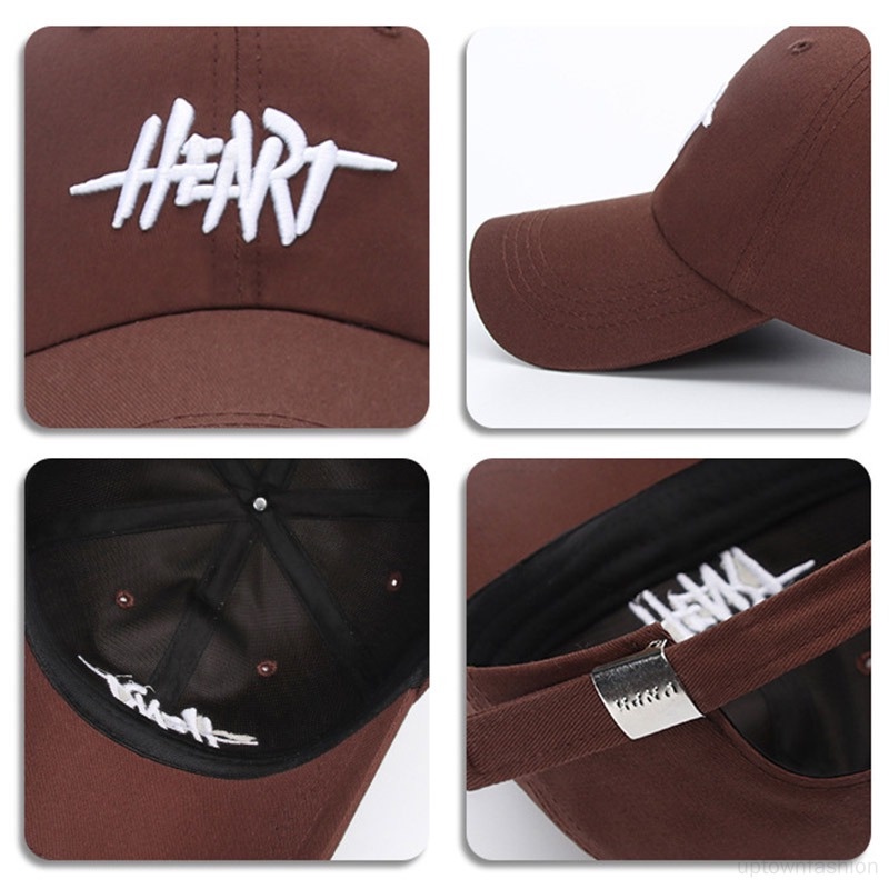 Mũ Lưỡi Trai Thêu Chữ Phong Cách Retro