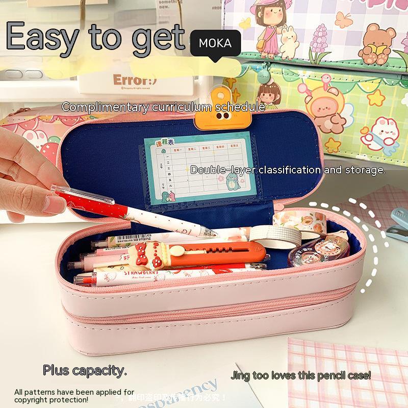 Túi Đựng Bút Hai Lớp Sức Chứa Lớn Phong Cách Mới 2023