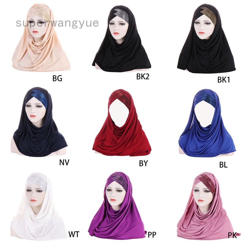 1 Mũ Turban Đính Kim Tuyến Lấp Lánh Phong Cách Hồi Giáo