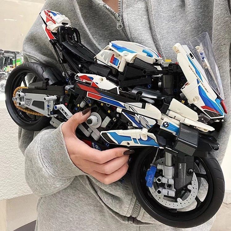 Mô Hình Đồ Chơi Lego Lắp Ráp Xe Mô Tô BMW Cỡ Lớn Giáo Dục Cho Bé Trai