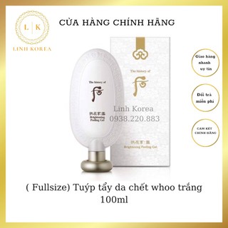 ( Fullsize) Tuýp tẩy da chết whoo trắng 100ml