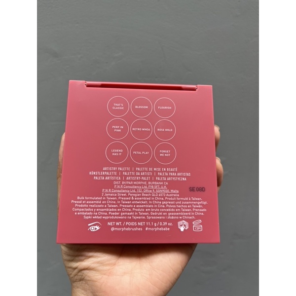 Bảng phấn mắt Morphe 9V Vintage Rose. 9 ô ly