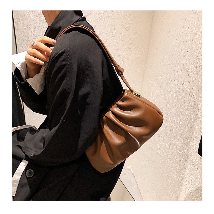 Túi xách nữ đeo vai kẹp nách dáng thuyền nhún phong cách Hàn Quốc hàng cao cấp Bag M3 2160