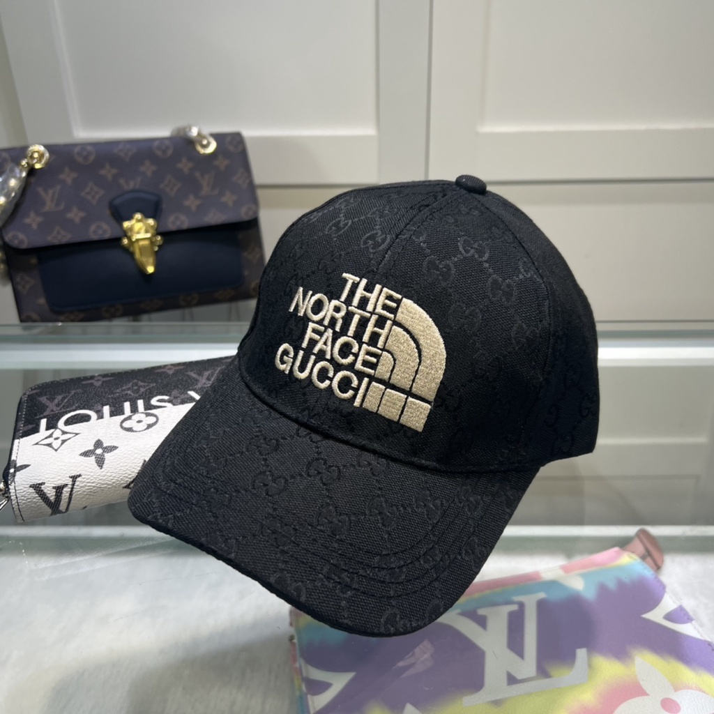Mũ Lưỡi Trai Thêu Logo GG X TNF 23ss Sang Trọng