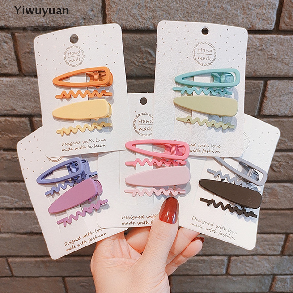 < Yiwuyuan > Bộ 4 Kẹp Tóc Hợp Kim Tùy Chỉnh Bán Sỉ Phụ Kiện Tóc Cho Bé Gái
