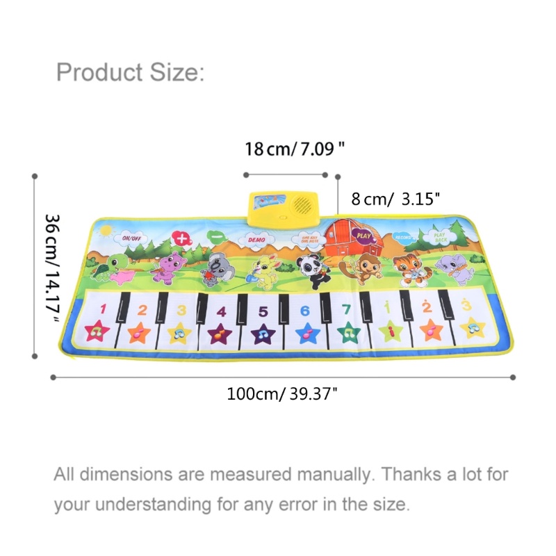 Thảm Điện 39 Inch Có Nhạc Cho Bé