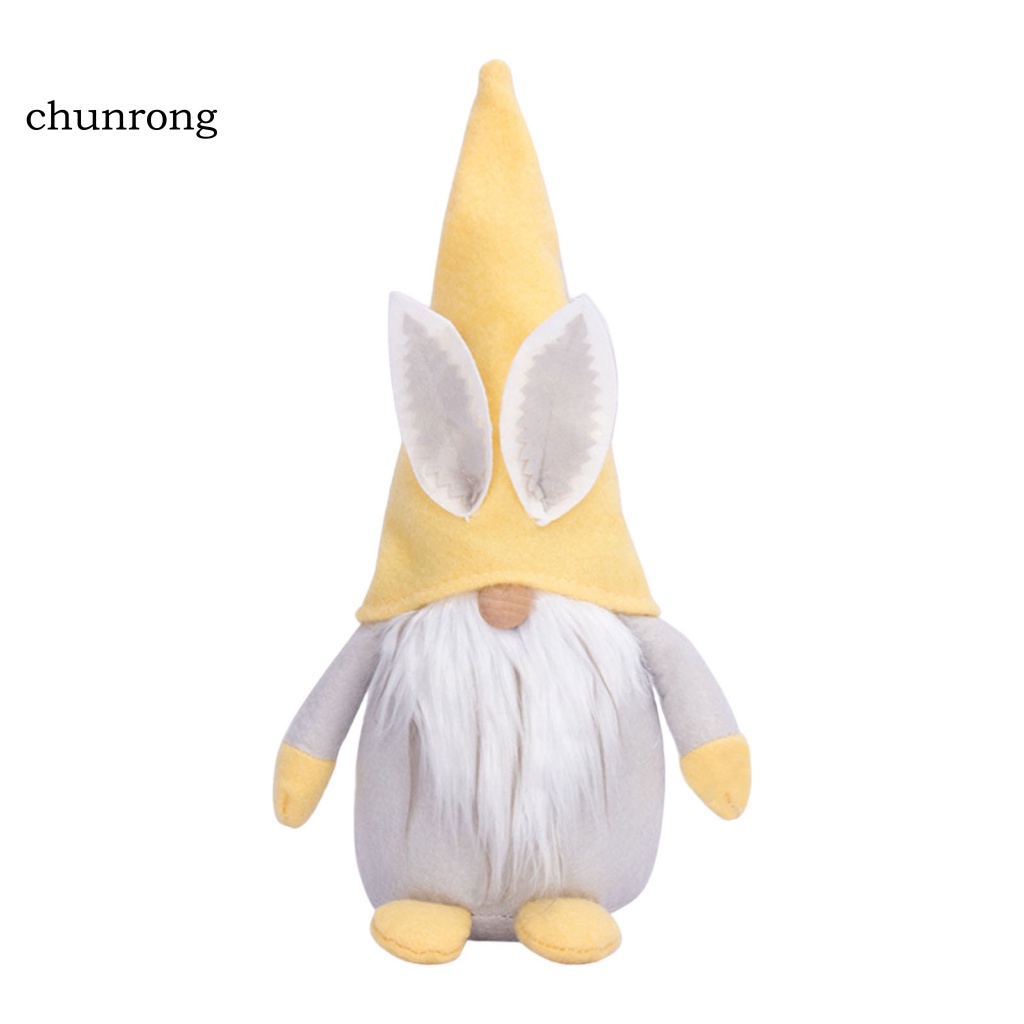 Chunrong Búp Bê Vải Gnomes Tai Thỏ Nhồi Bông Mềm Mại Trang Trí Lễ Phục Sinh